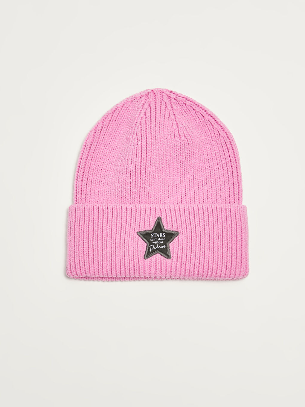 قبعة بناتي تريكو مطبوع ملصق