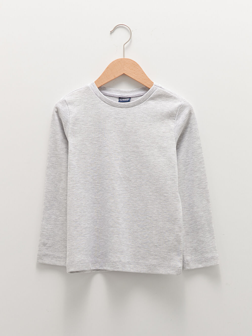 Gri Bisiklet Yaka Uzun Kollu Erkek Çocuk Atlet 2'li-2