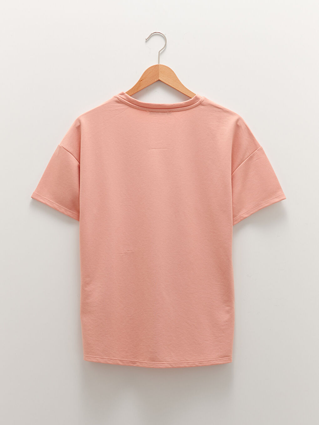 Crew Neck Plain Short Sleeve Maternity T-Shirt-11