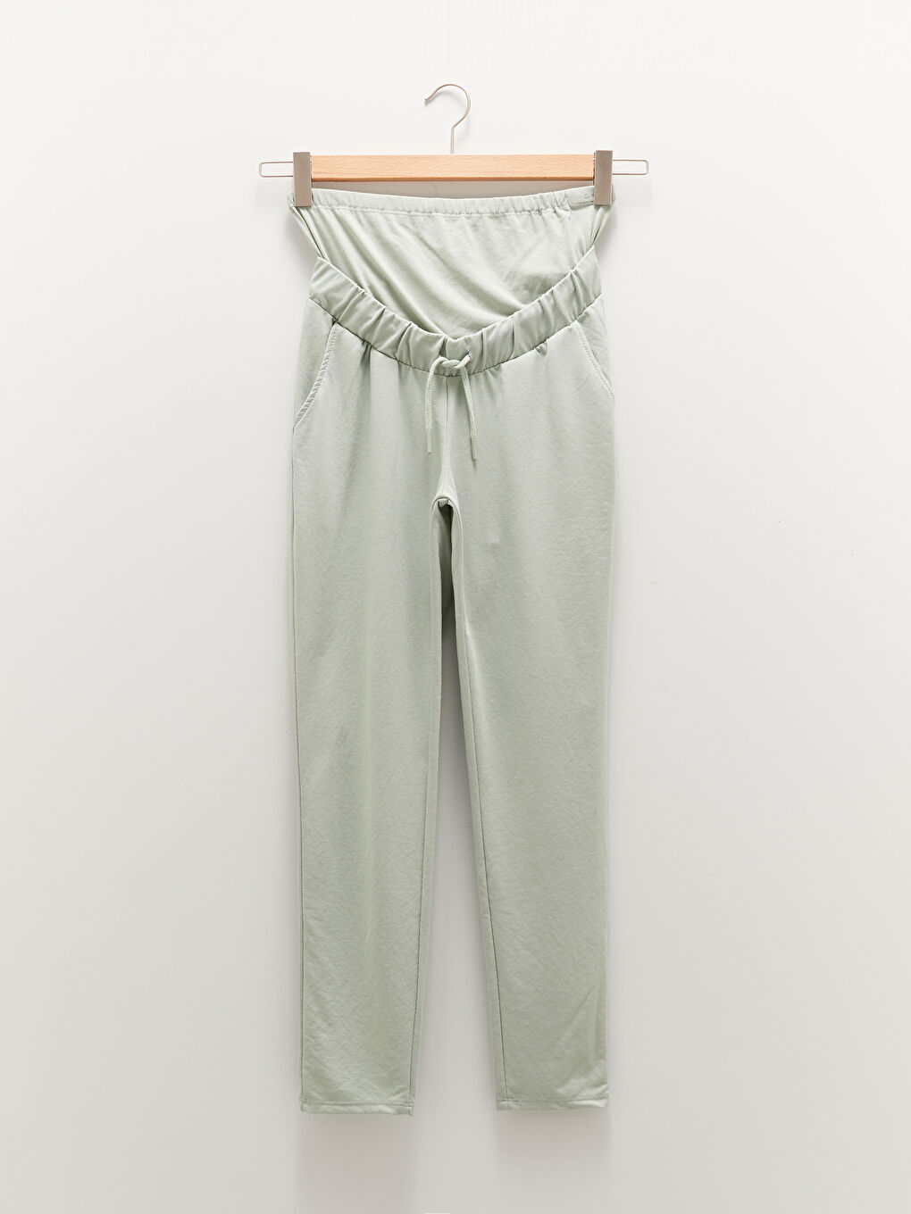 Jogginghose Für Schwangere Mit Bauchband, Schlichtem Muster Und Taschen-5