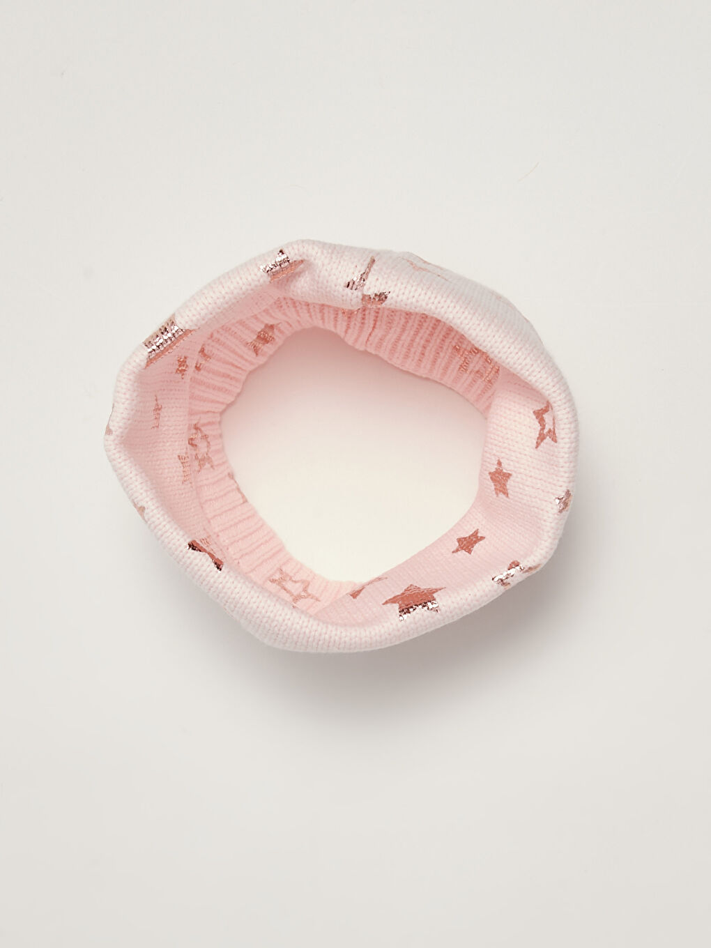 طاقية وسكارف مطبوع بنجوم لامعة للبنات-2