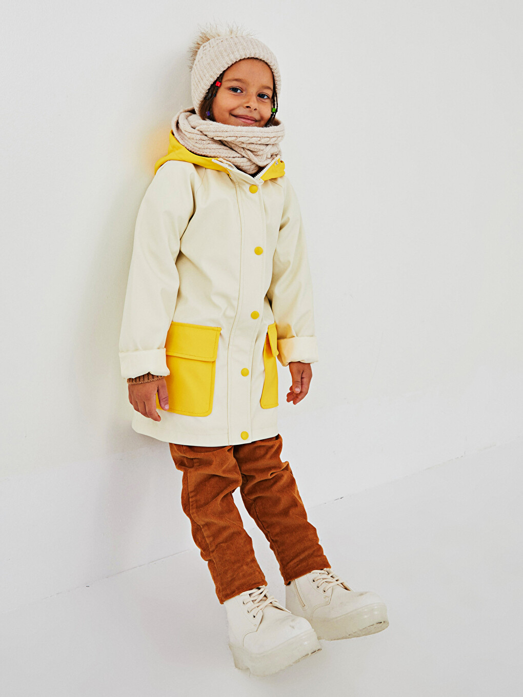 Girl's Tricot Snood and Beret-1
