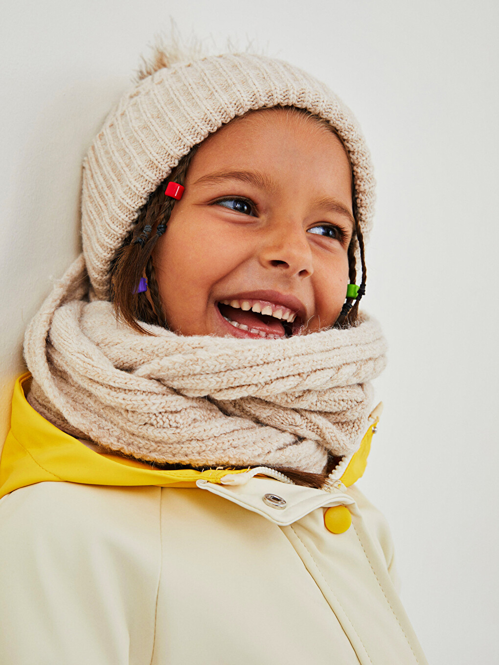 Girl's Tricot Snood and Beret-2