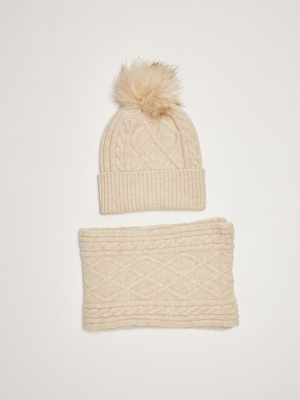 Girl's Tricot Snood and Beret-3