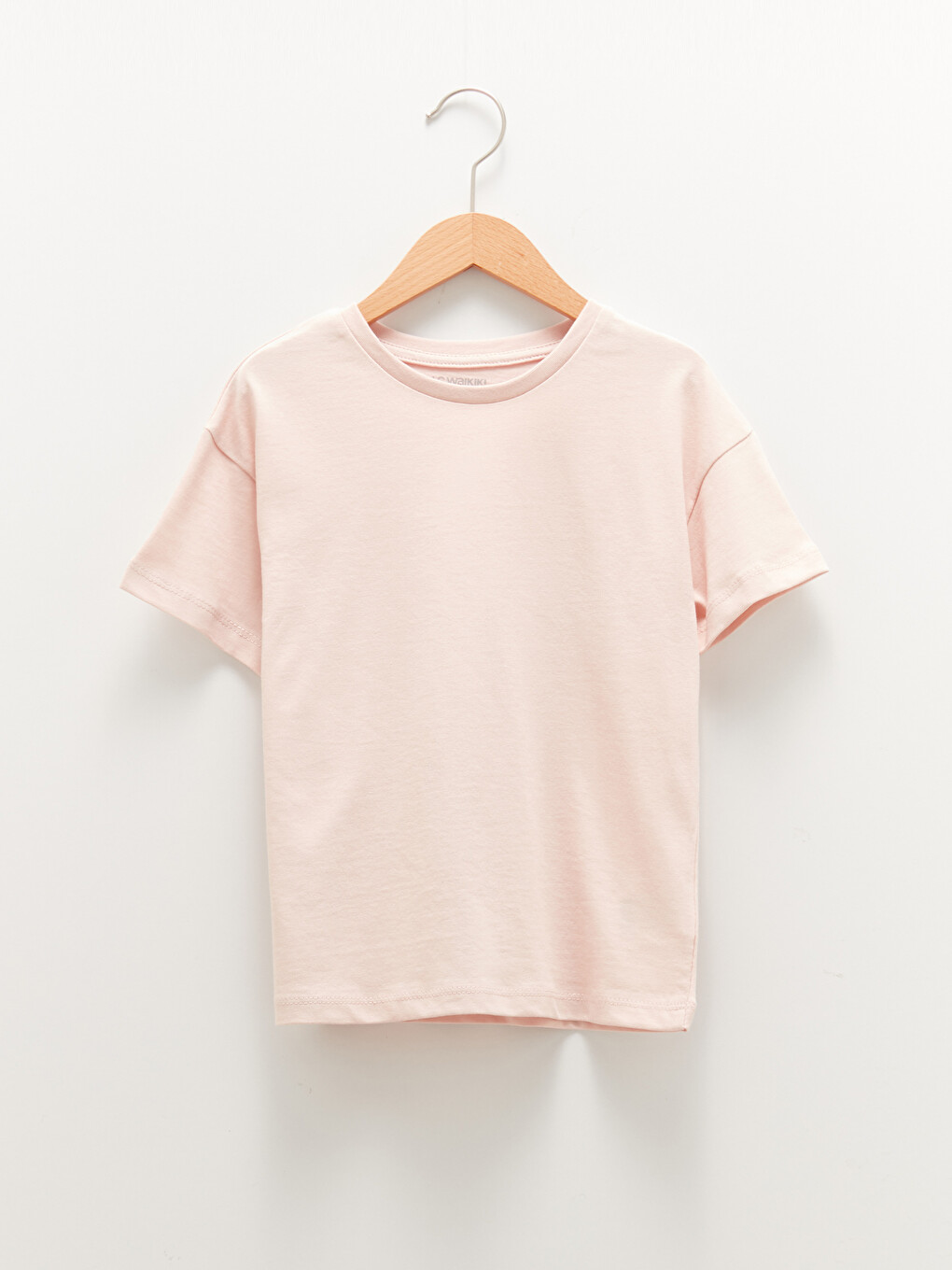 Crew Neck Basic Short Sleeve Girls' T-Shirt