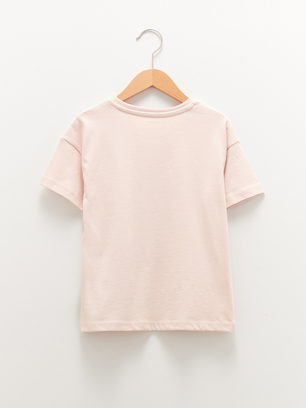 Crew Neck Basic Short Sleeve Girls' T-Shirt-1