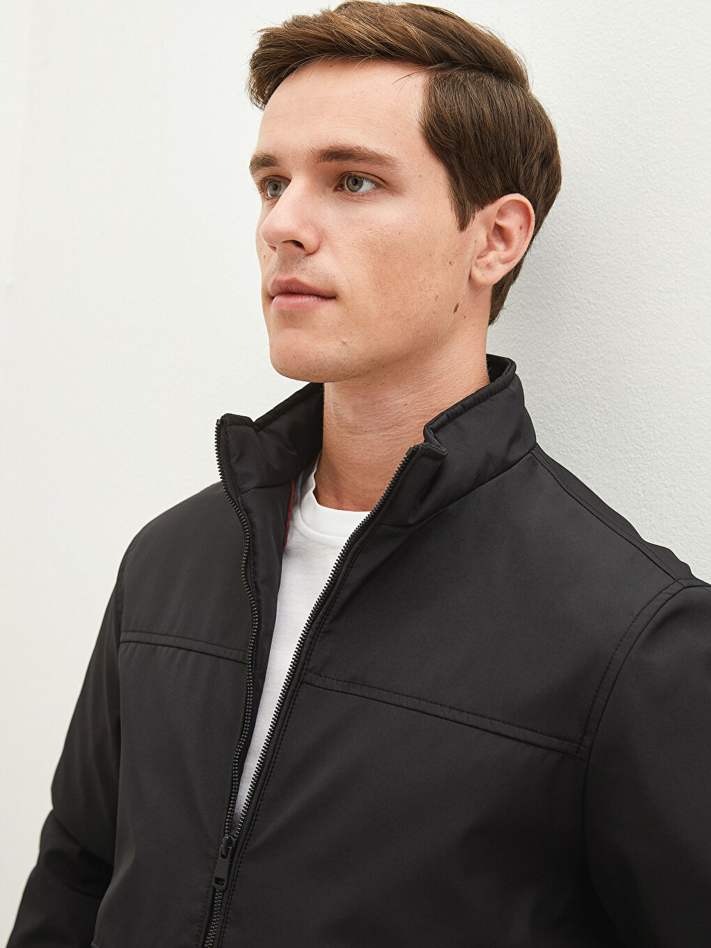 LC Waikiki Comfortable Fit Stand-Up Collar Men's Bomber Jacket -W14474Z8-CVL