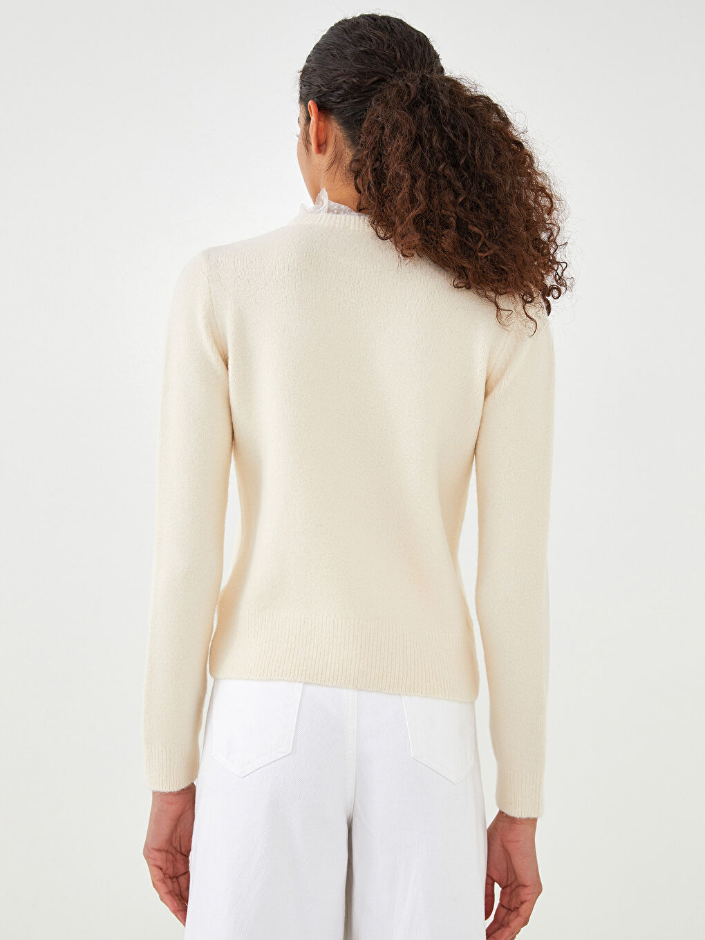 Žena EKRU Džemper -5
