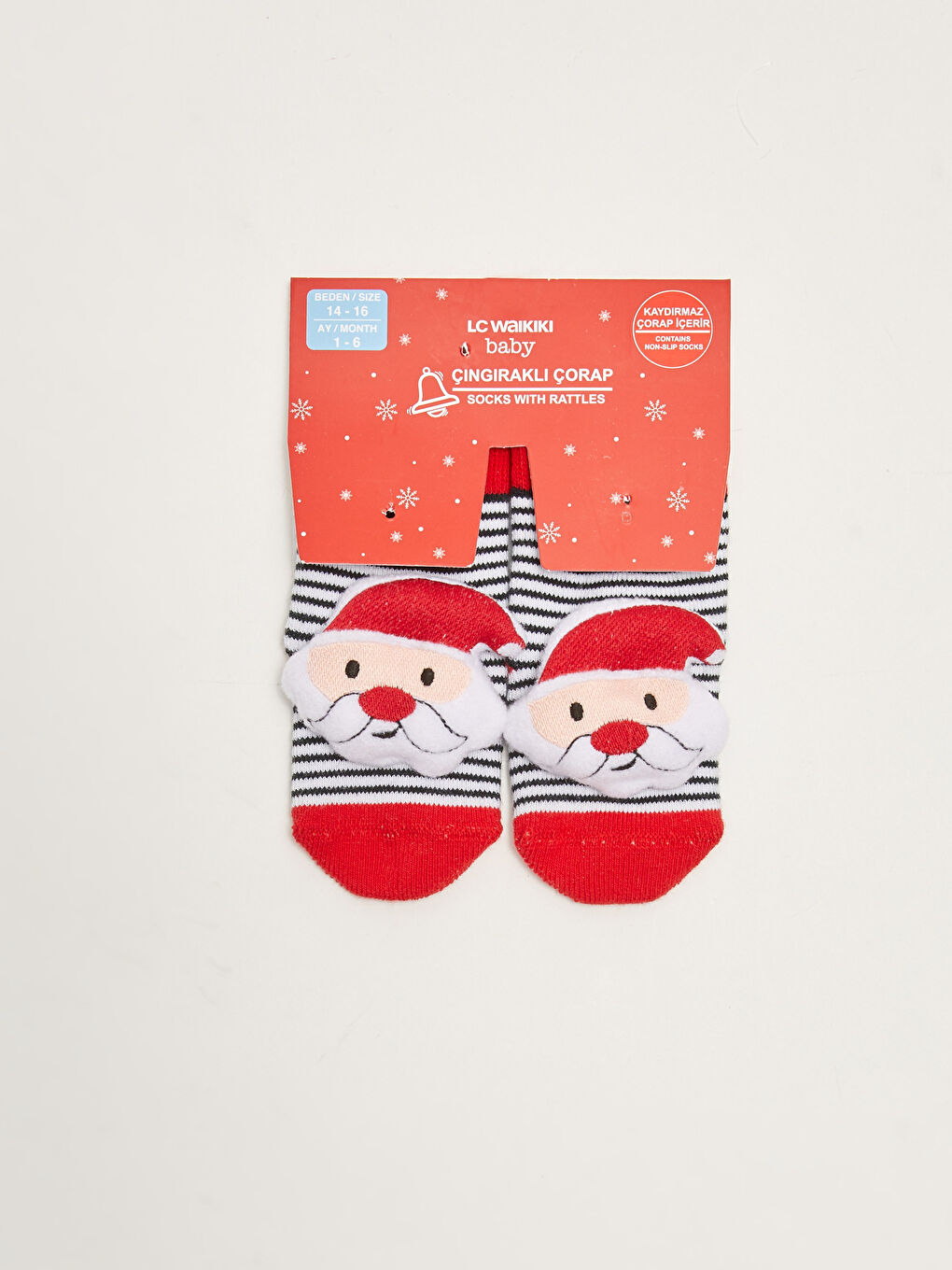 LCW baby Chaussettes de maison pour bébé garçon à thème de Noël -W14510Z1-LJX