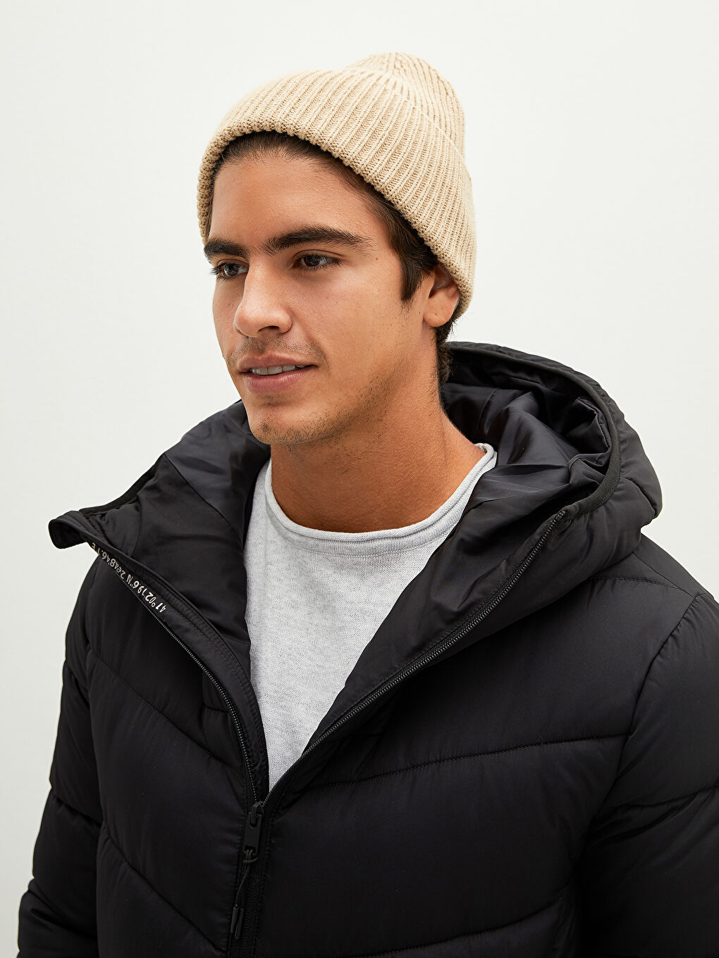 Bej Erkek Triko Bere-2