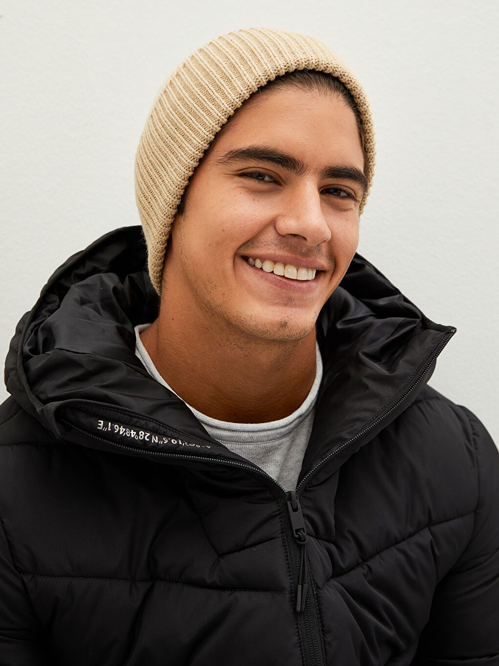 Bej Erkek Triko Bere