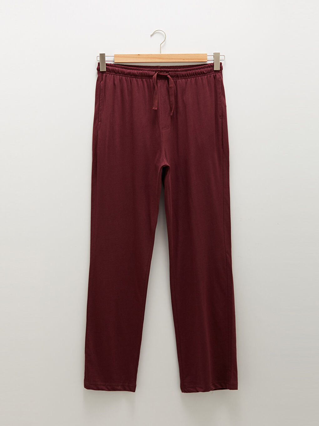 Bordo Standart Kalıp Erkek Pijama Alt-5