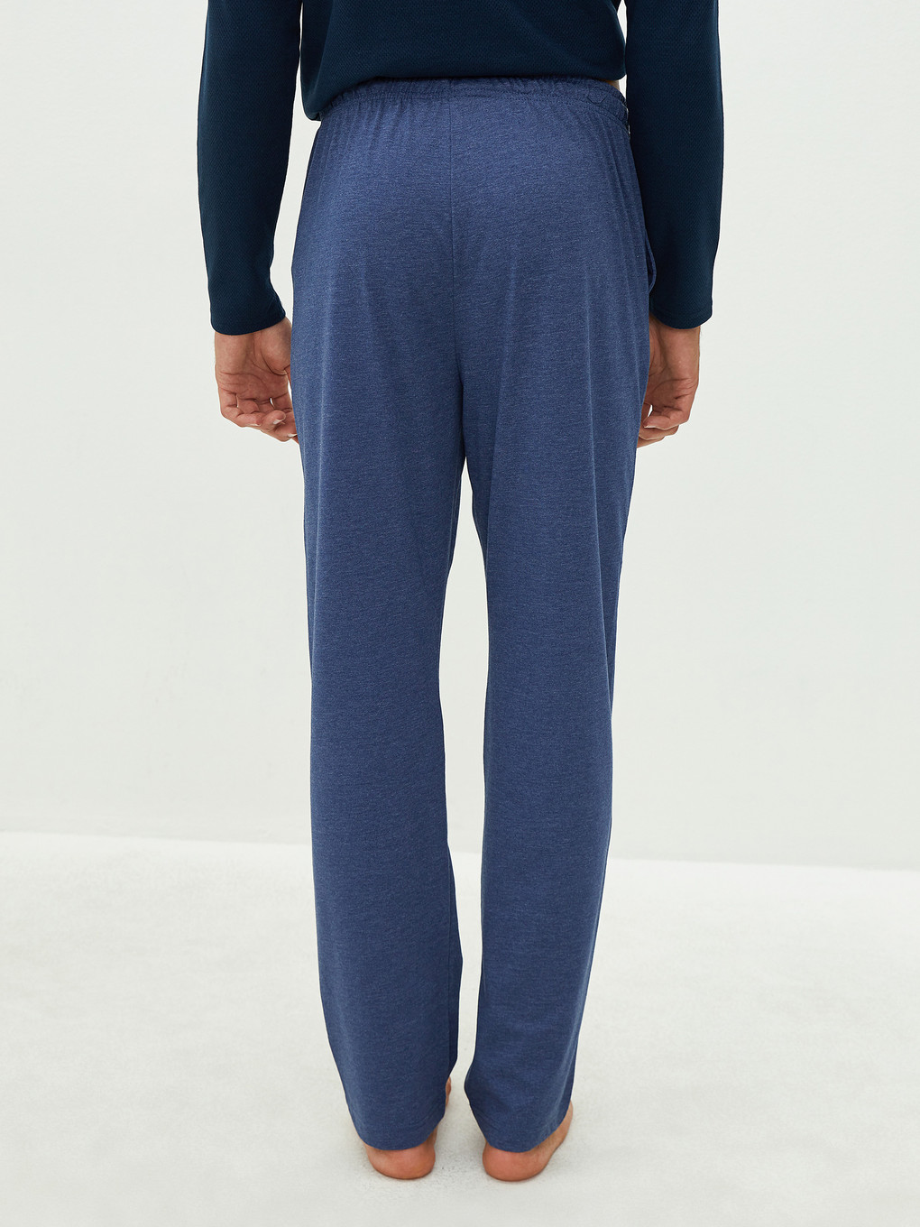 Mavi Standart Kalıp Erkek Pijama Alt-4