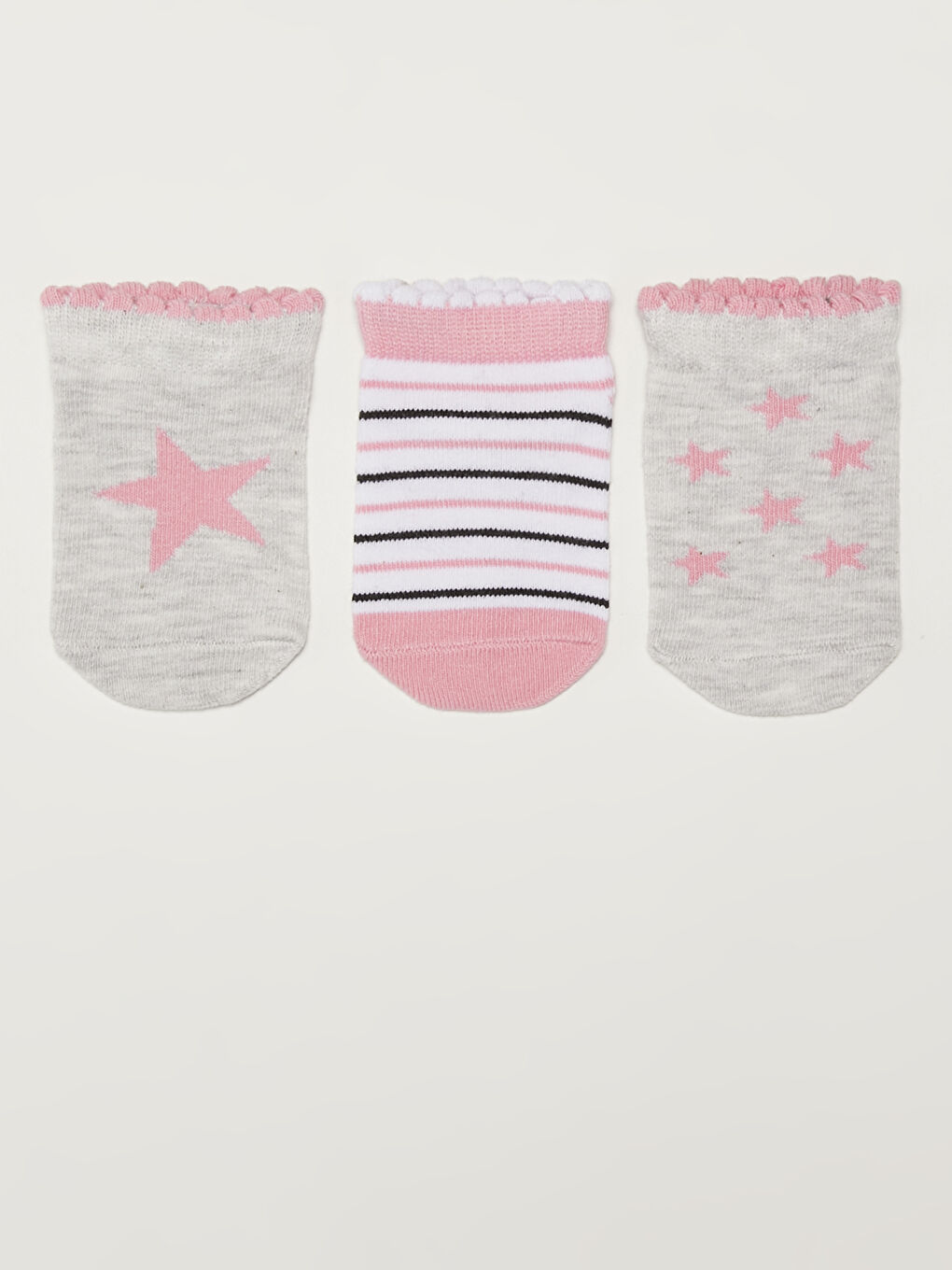 Printed Baby Girls' Ankle Socks 3-Pack-1