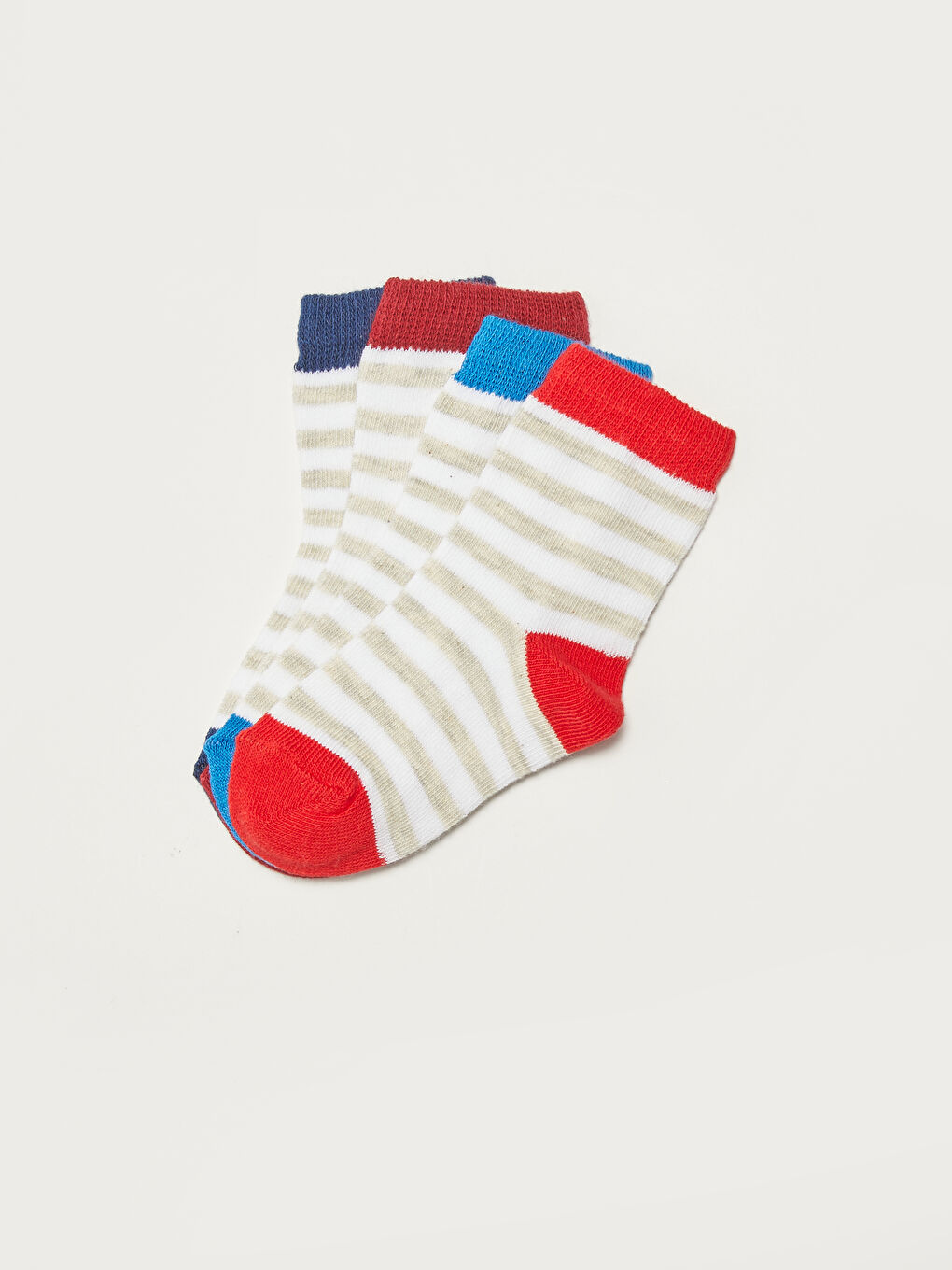 Striped Baby Boy Socks 4 Pieces