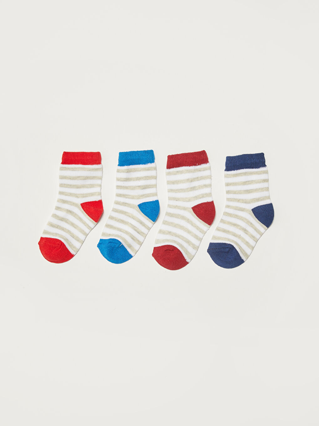 Striped Baby Boy Socks 4 Pieces-1