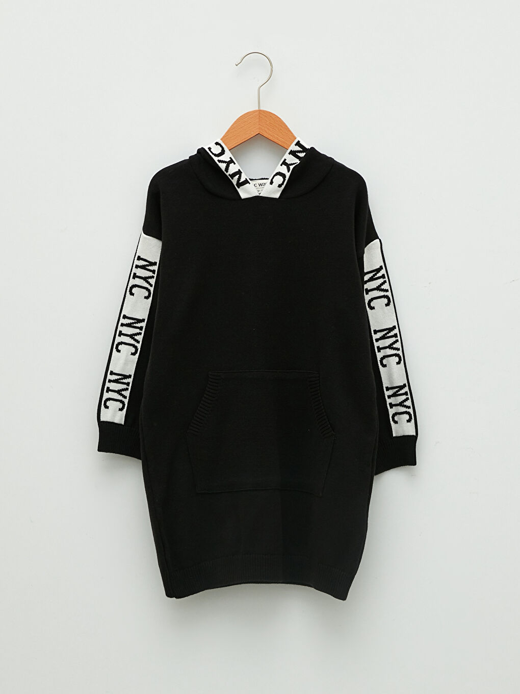 Hooded Long Sleeve Girl Dress