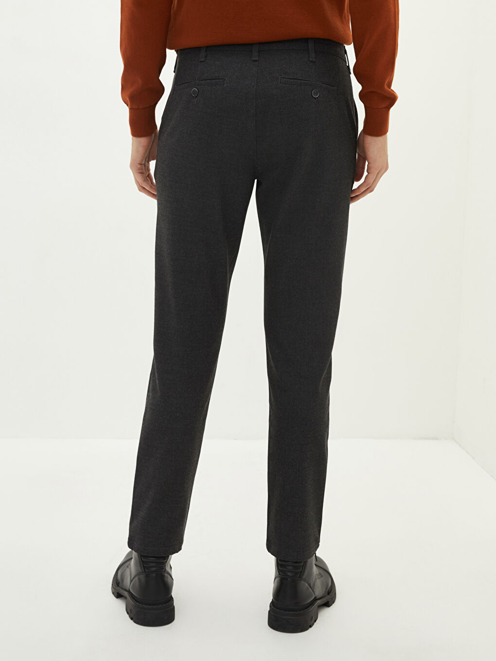 Antrasit Slim Fit Erkek Pantolon-4