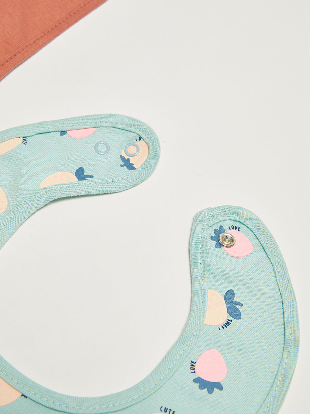 Baskılı Kız Bebek Mama Önlüğü 2'li-2