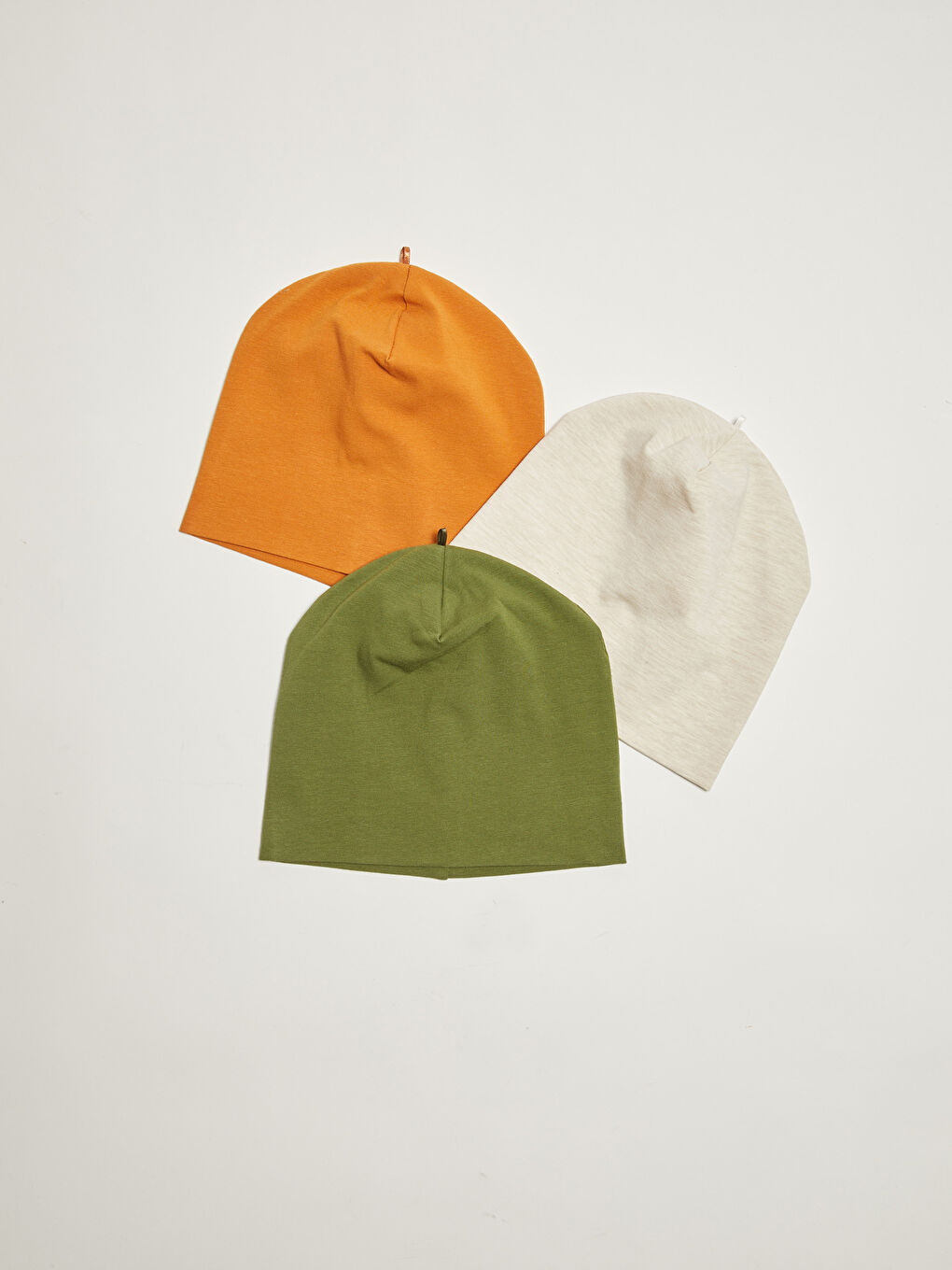 قبعة صغيرة أساسية للجنسين للأولاد الرضع - ٣ قطع