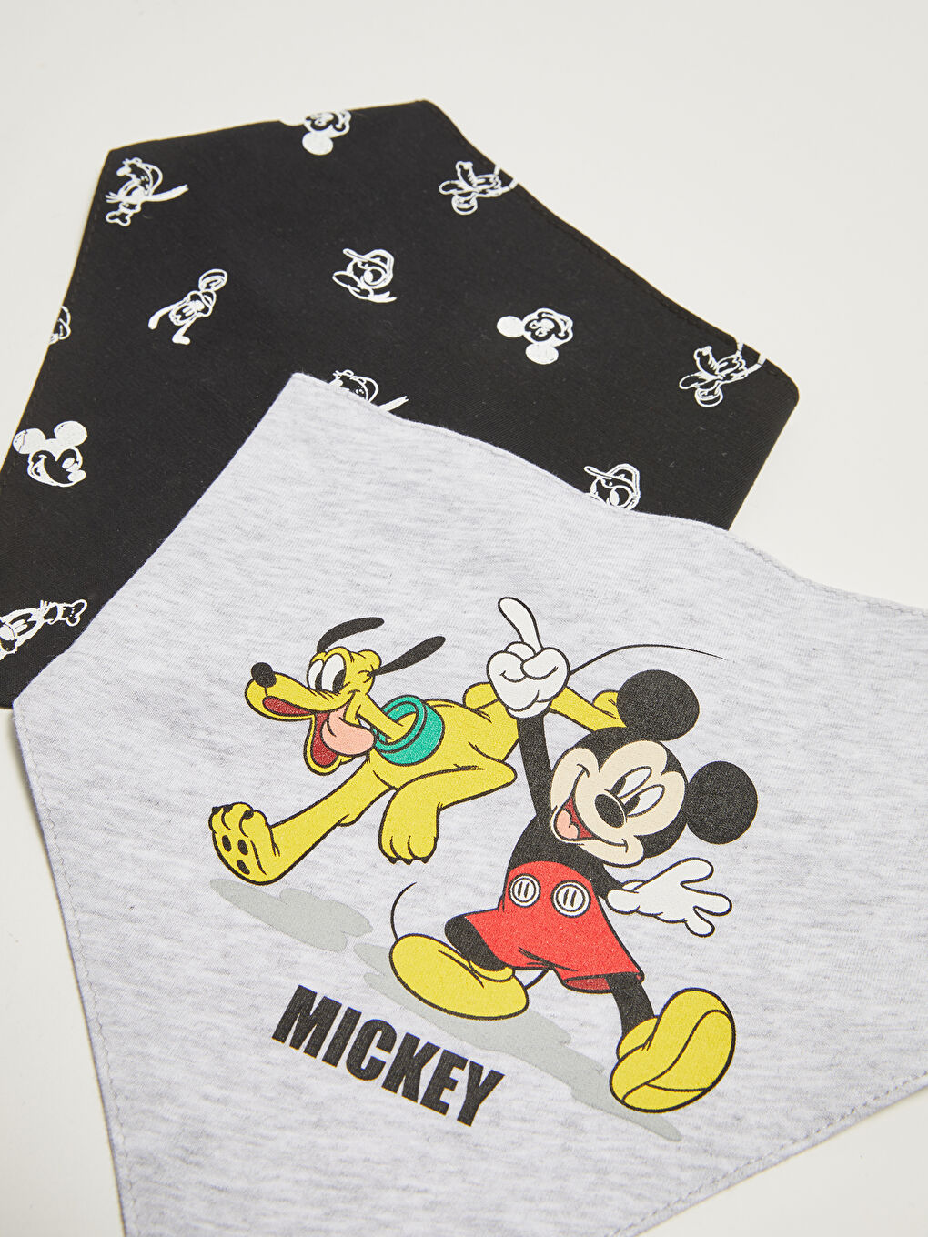 Mickey Mouse Printed Baby Boys' Bib 2 Pack-1