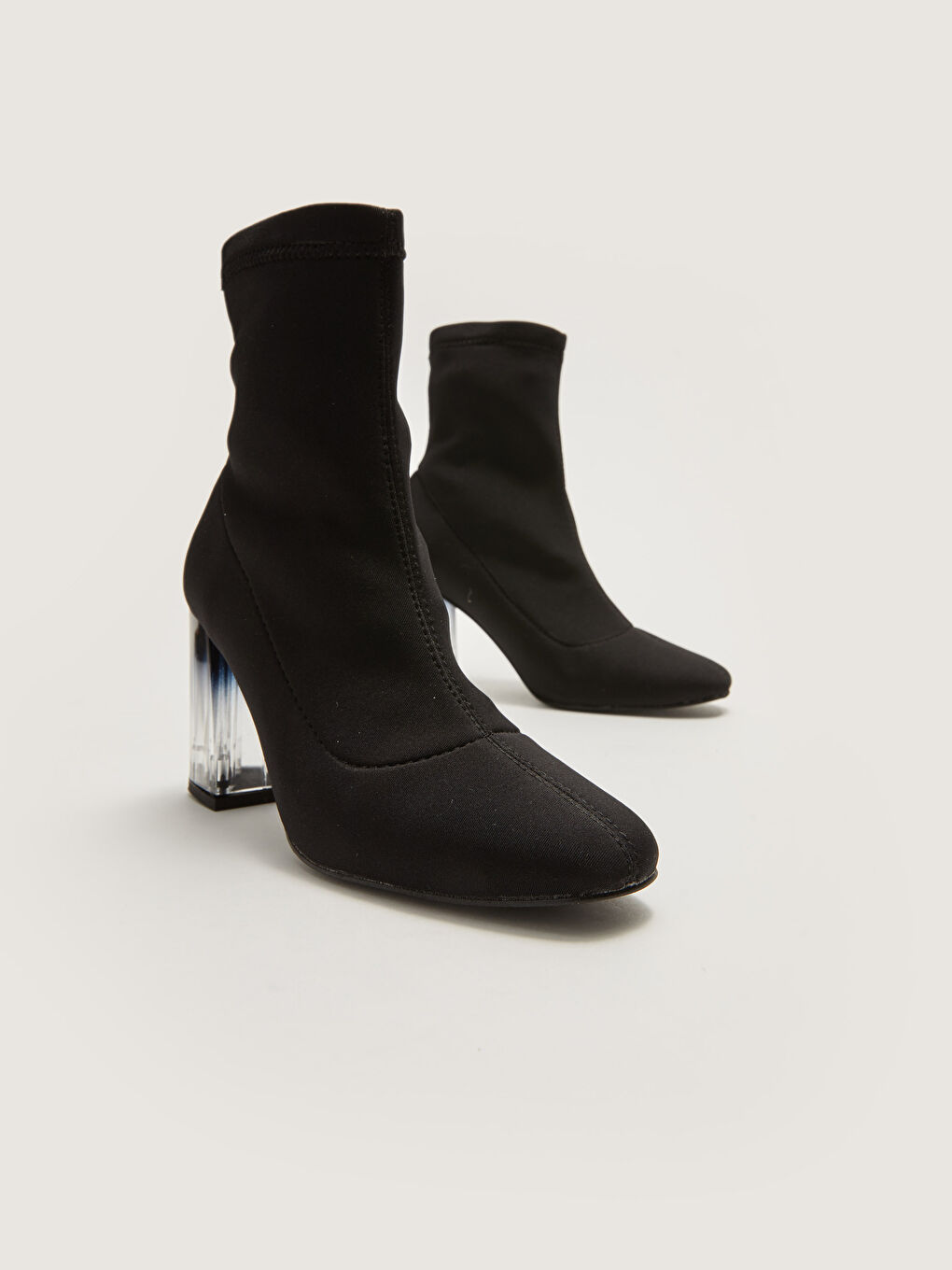 Cizme Femei cu Toc Gros Stil Șosetă-2