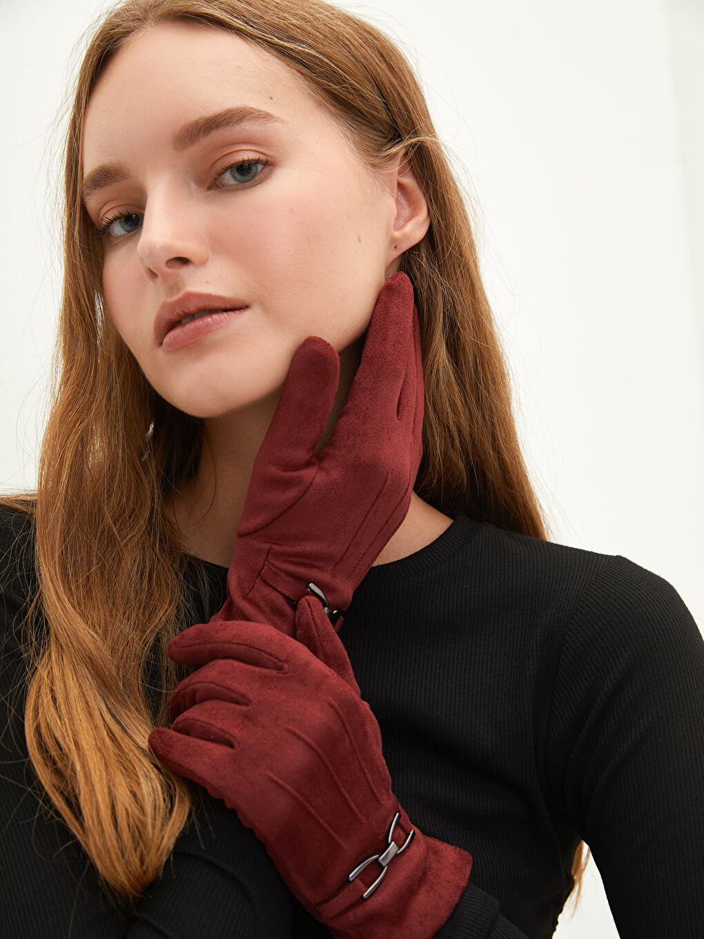 Gants tactiles détaillés pour femmes-1