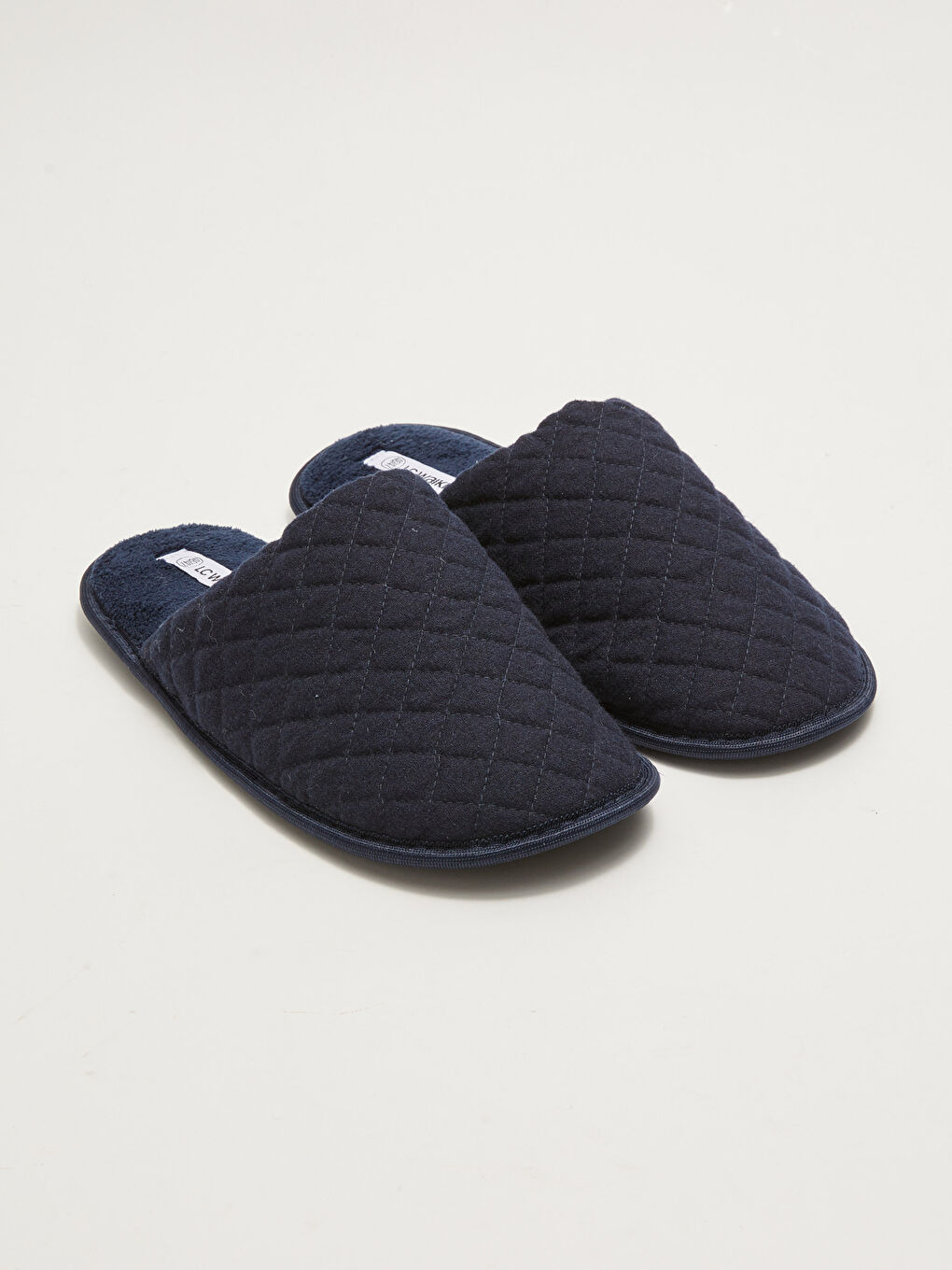 Knitted Lined Closed Front Men's House Slippers