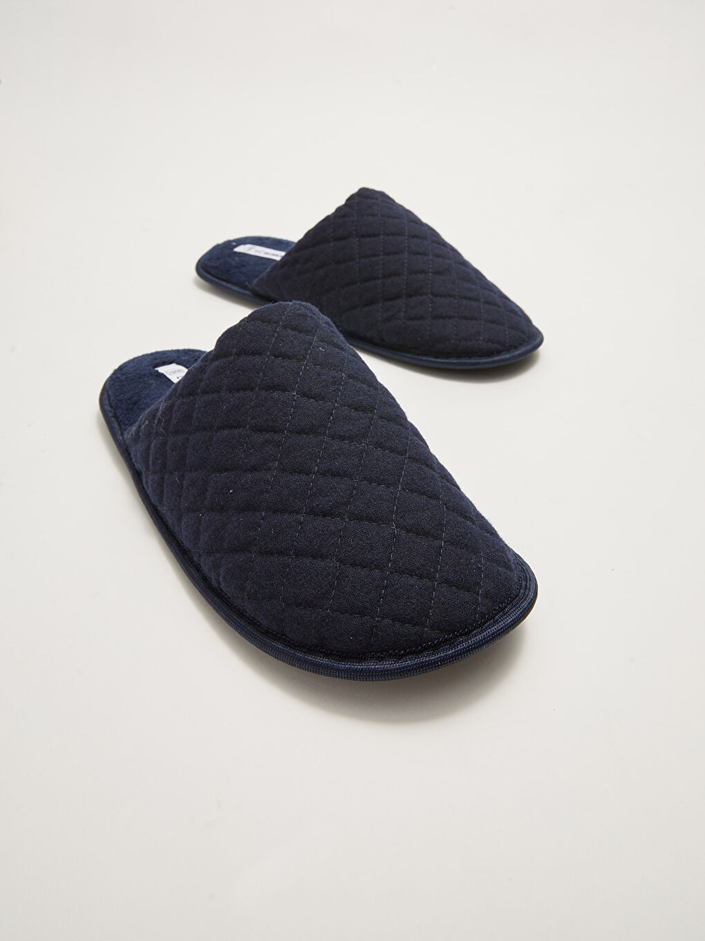 Knitted Lined Closed Front Men's House Slippers-2