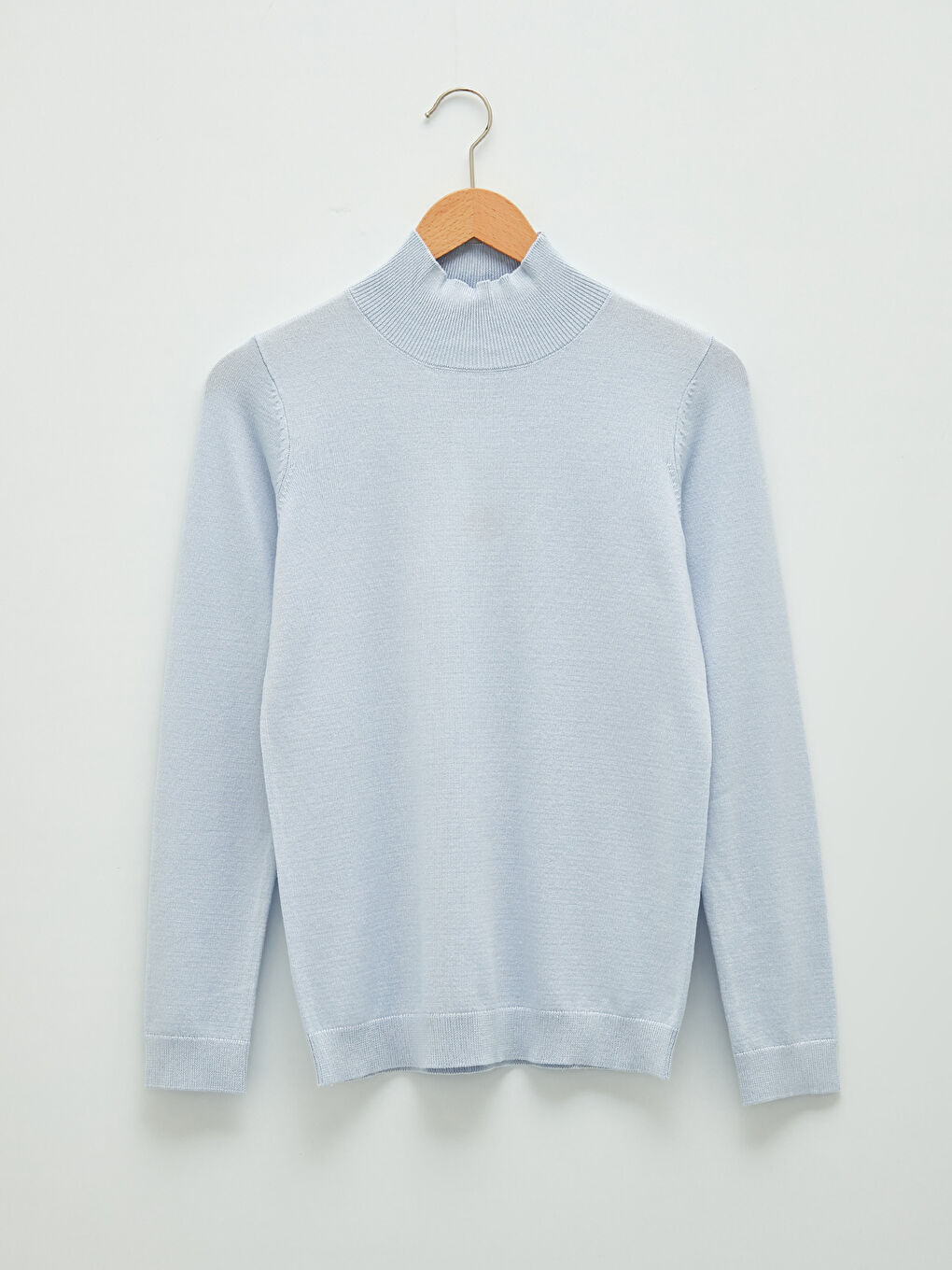 Свитер из трикотажа с полуводолазкой для женщин-5