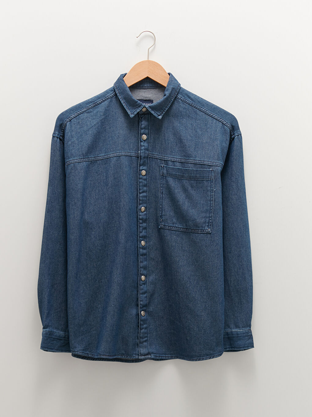 XSIDE Oversize Langarm Herren Jeanshemd -W14954Z8-309