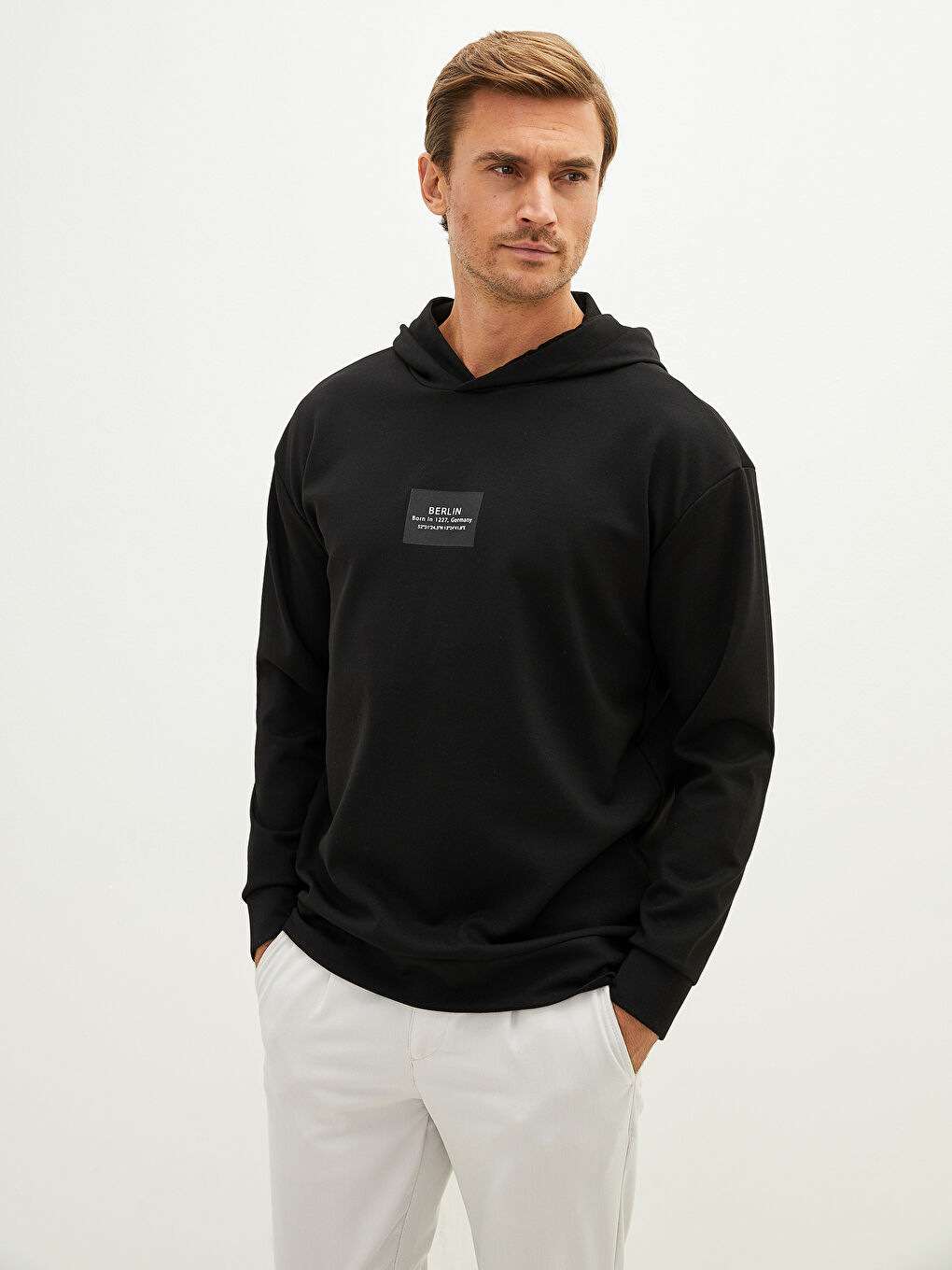 Long Sleeve Printed Men's Hoodie-1