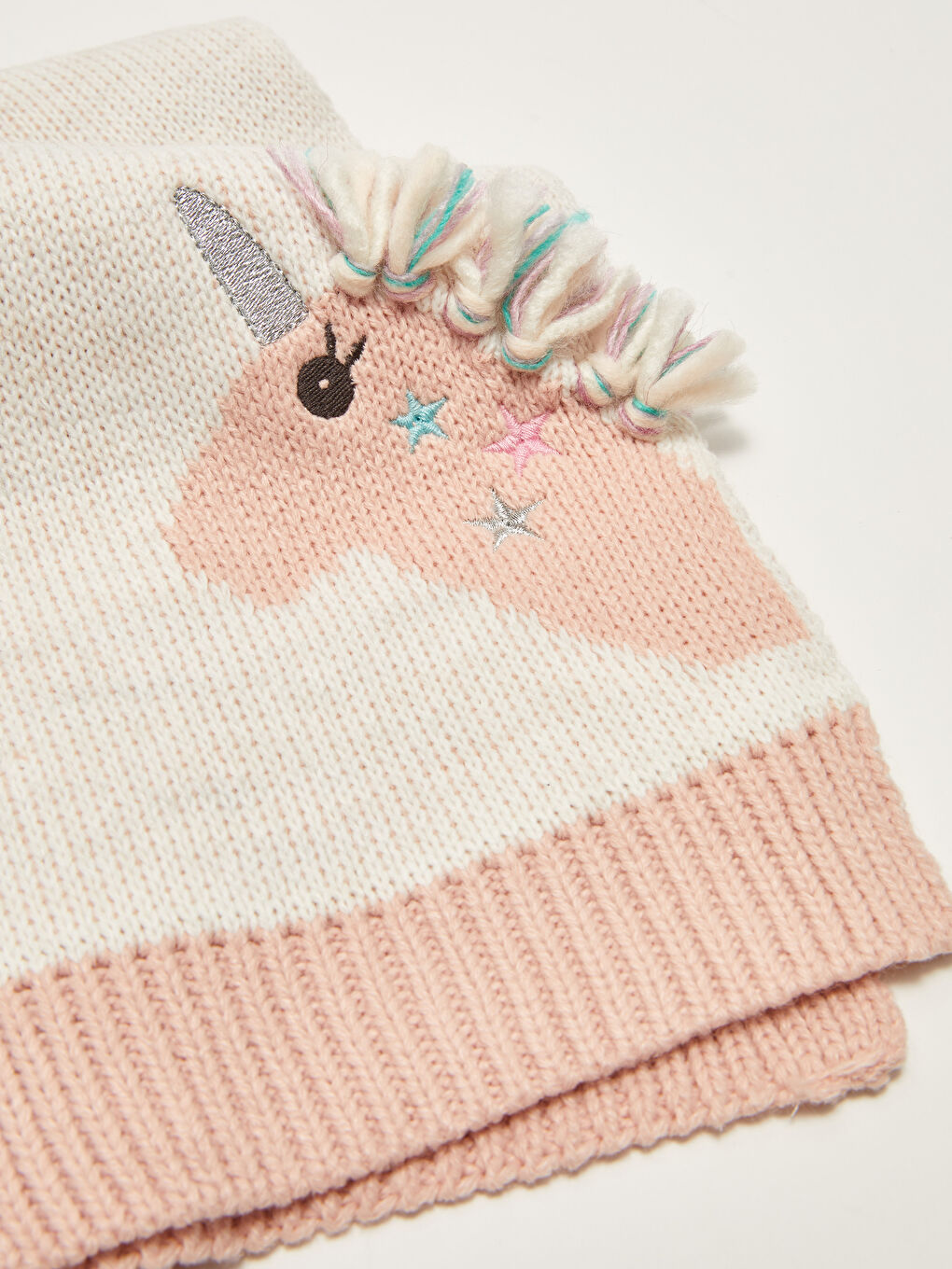 طقم بناتي تريكو سكارف و طاقية-2