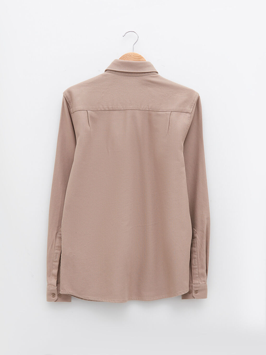 LCWAIKIKI Basic Regular Fit Long Sleeve Gabardine Men's Shirt -W15034Z8-RSG