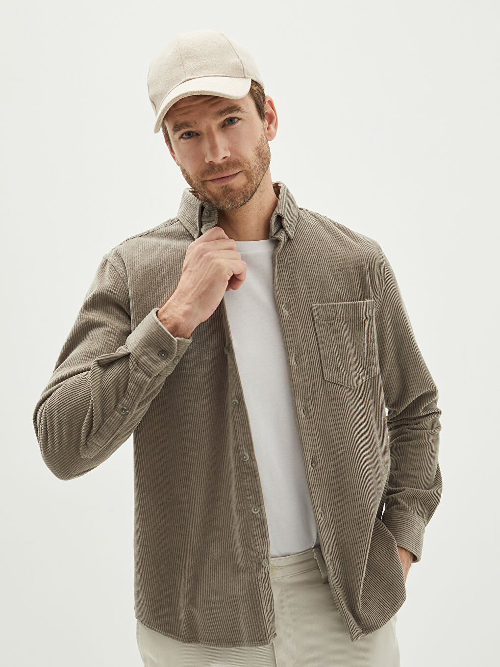 Standard Fit Velvet Men's Shirt