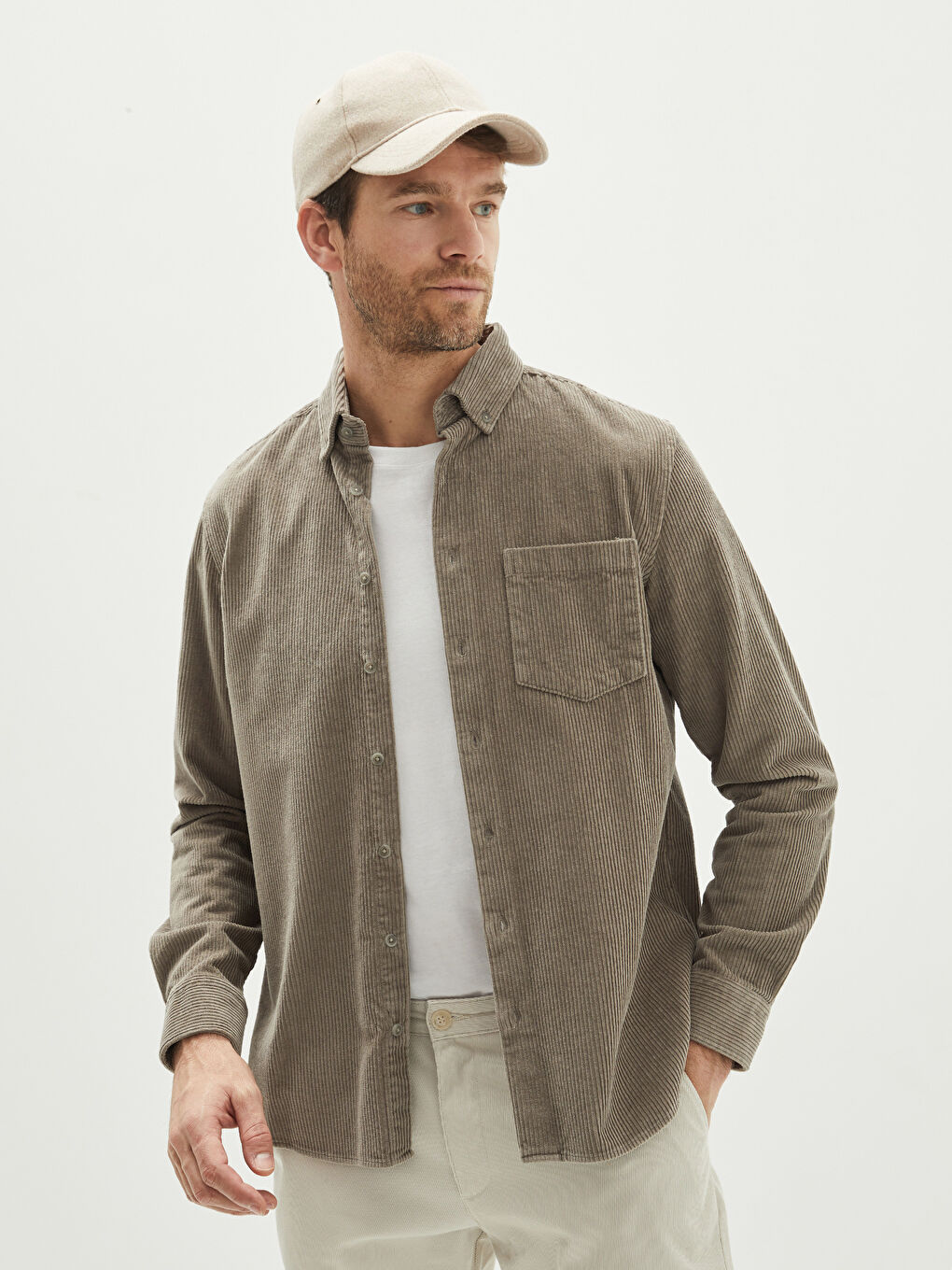 Standard Fit Velvet Men's Shirt-1