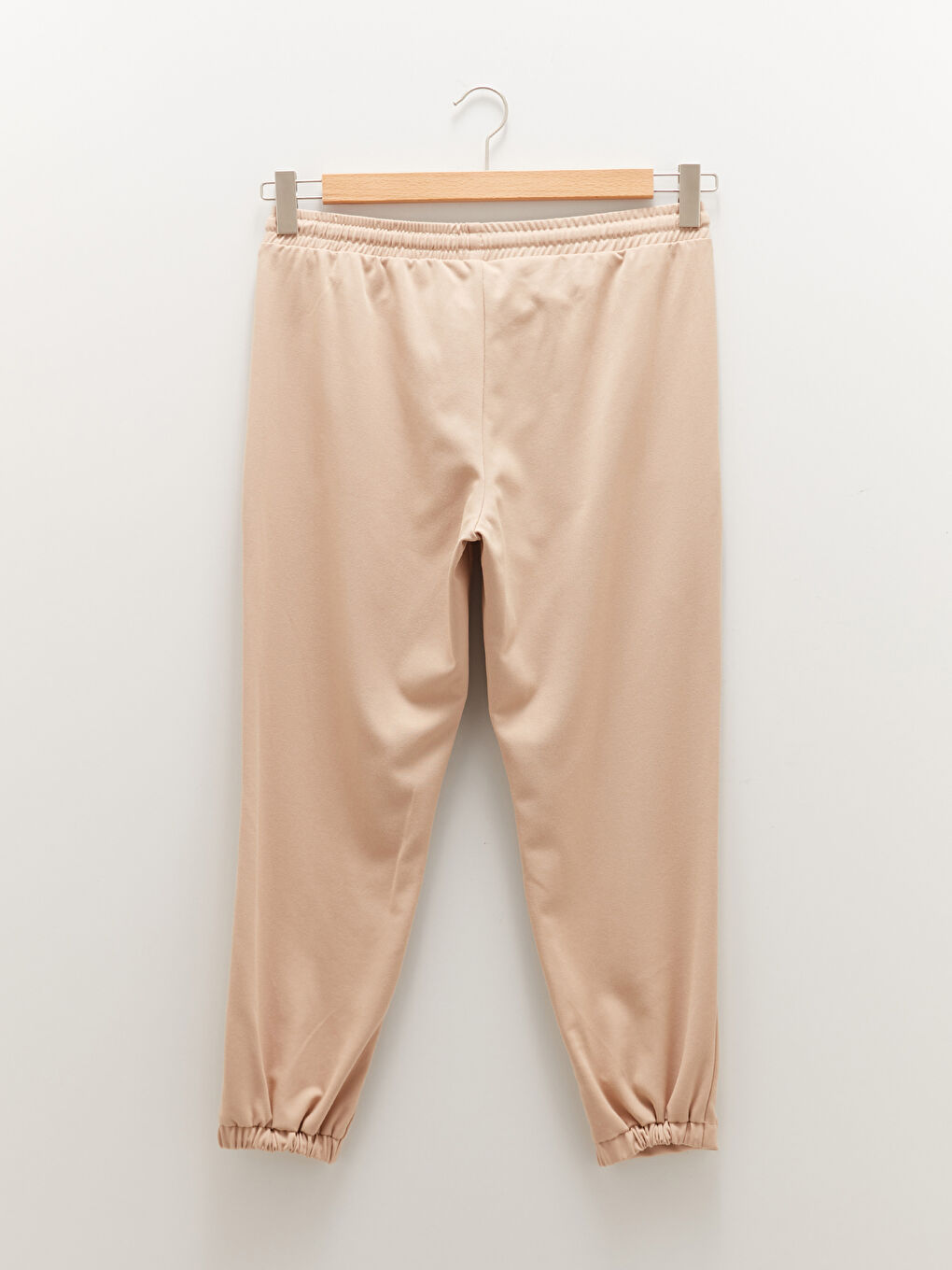 Elastic Waist Straight Pocket Detailed Gabardine Maternity Harem Pants-10