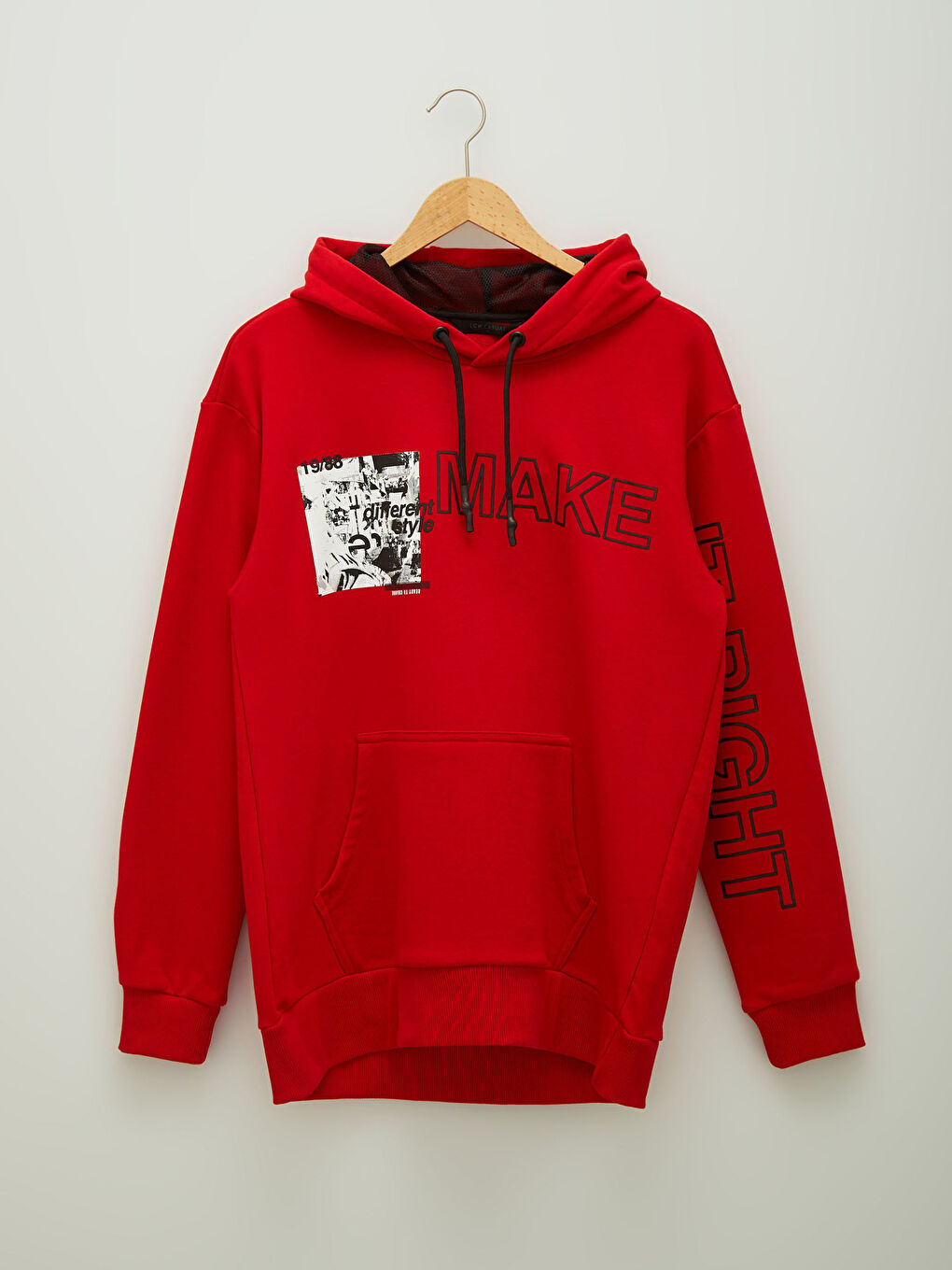 Long Sleeve Printed Thick Men's Thick Hoodie-5