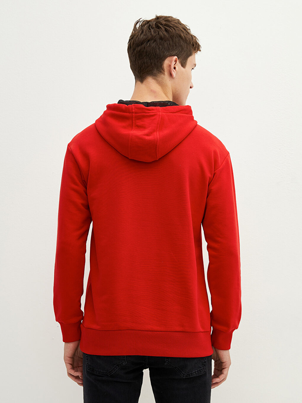 Long Sleeve Printed Thick Men's Thick Hoodie-3