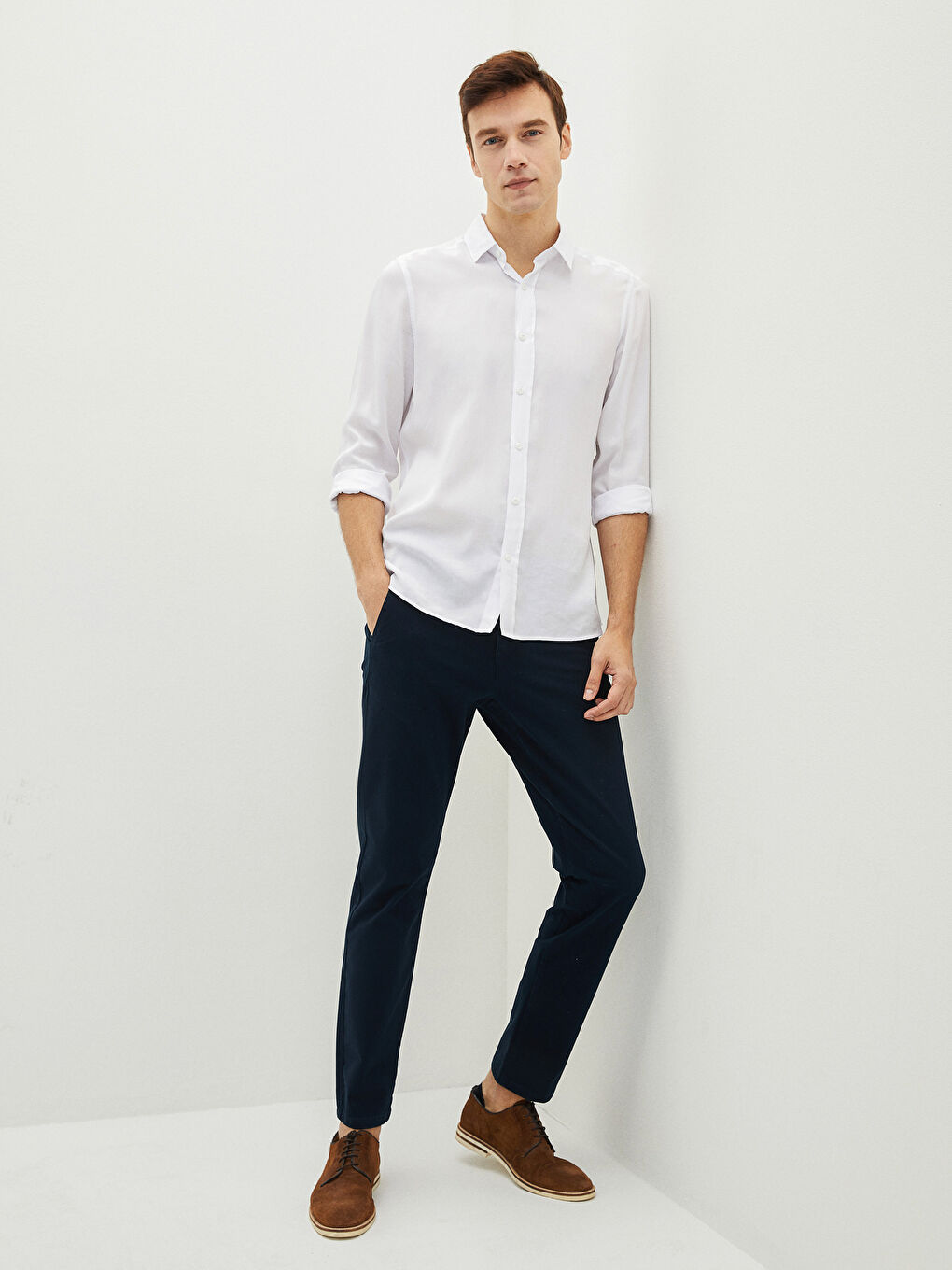 Slim Fit Gabardine Men's Chino Pants