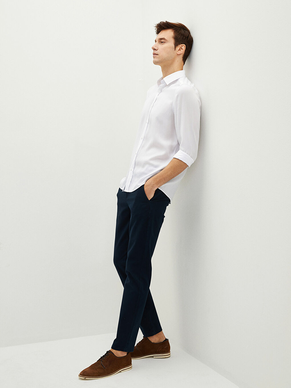 Slim Fit Gabardine Men's Chino Pants-1