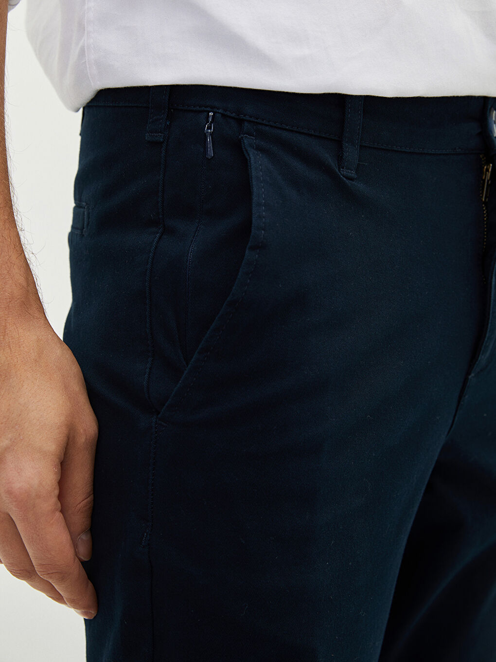 Slim Fit Gabardine Men's Chino Pants-4