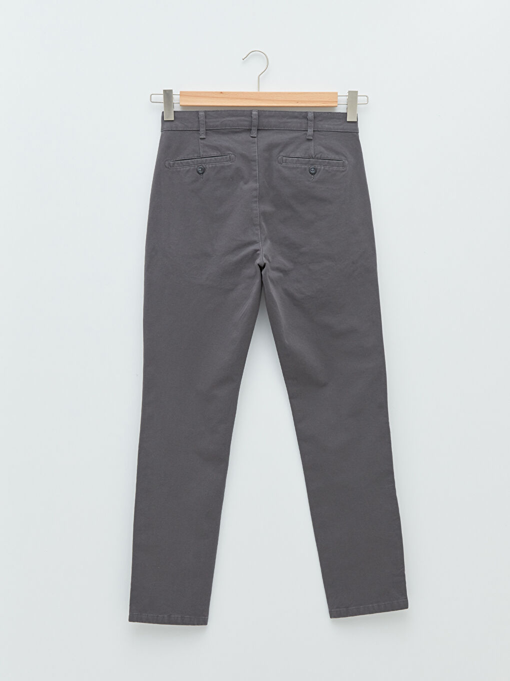 LCWAIKIKI Classic Antrasit Slim Fit Gabardin Erkek Chino Pantolon - 6