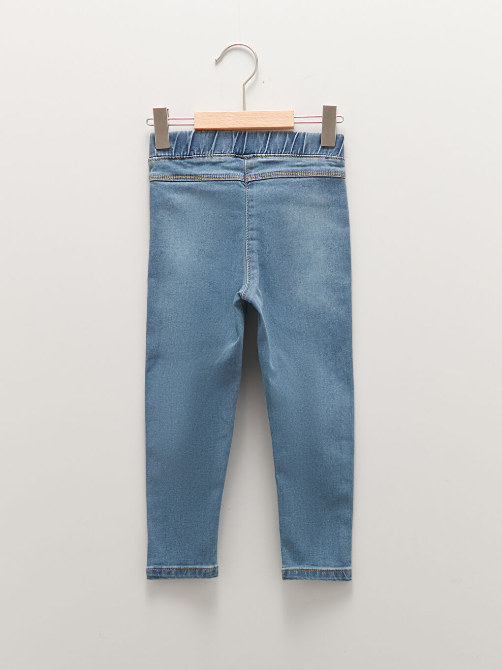 LCW baby Elastic Waist Jegging Fit Basic Baby Girl Jean Pants -W15112Z1-507