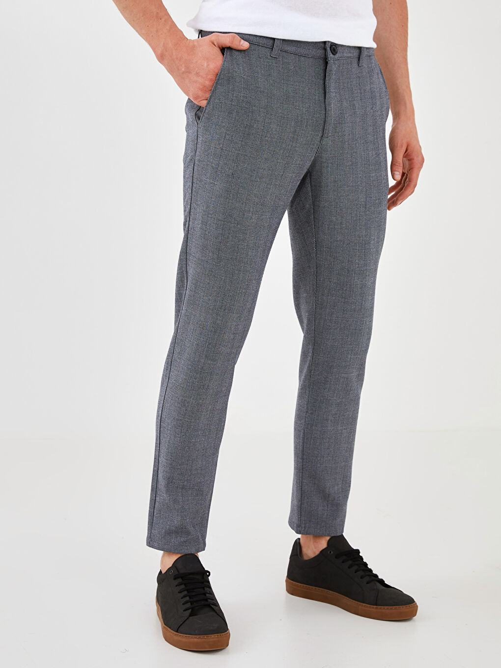 LCW Vision Slim Fit Polyviscose Men's Trousers -W15211Z8-LMK