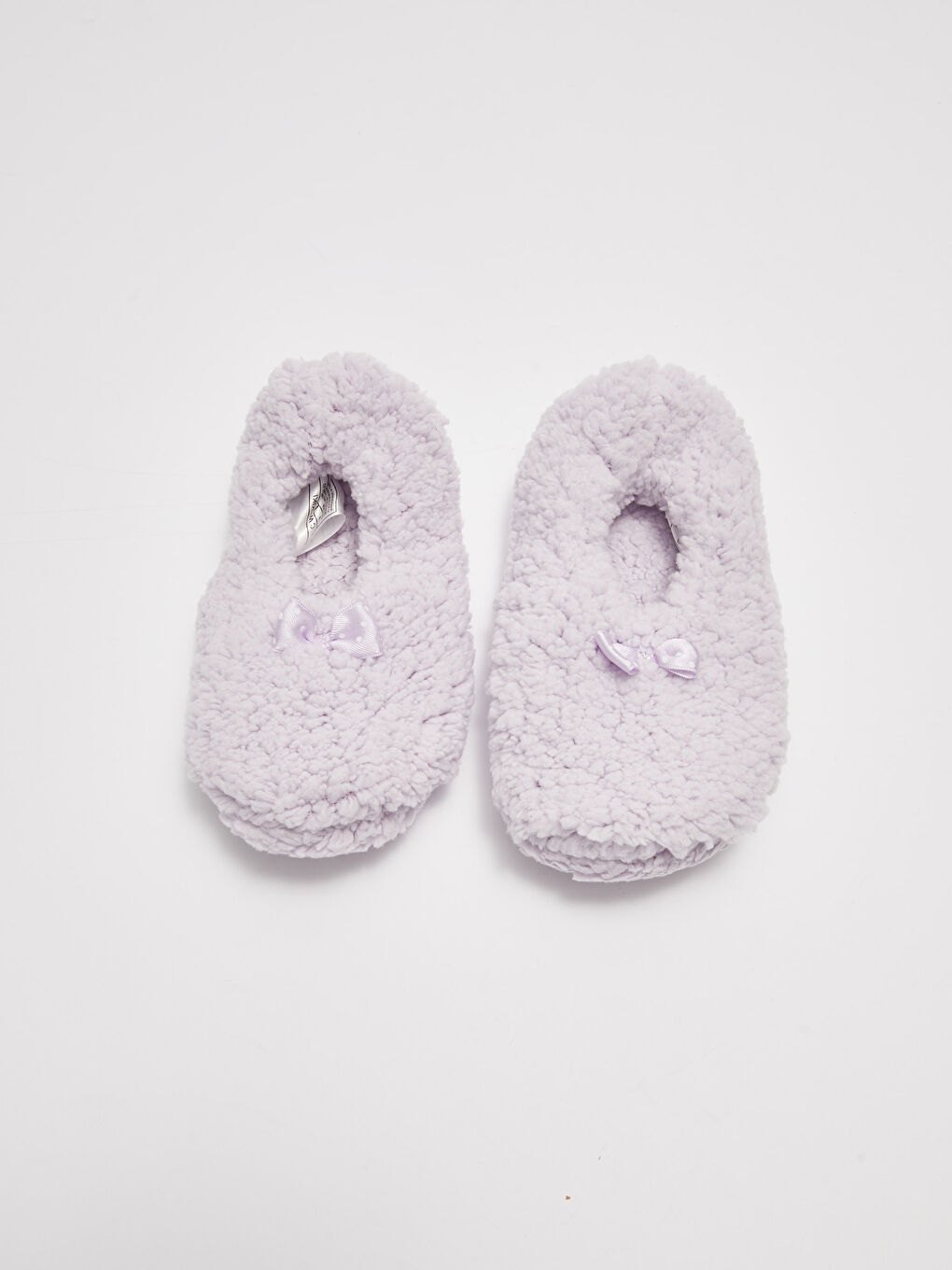 Lila Fiyonk Detaylı Kız Çocuk Ev Terliği-2