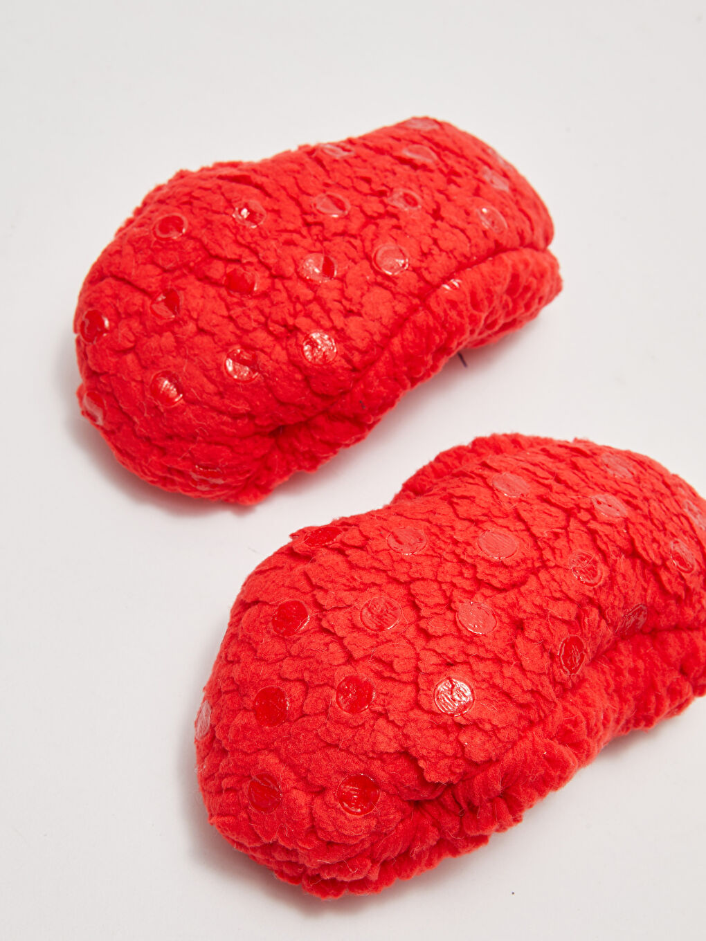 Kırmızı Fiyonk Detaylı Kız Çocuk Ev Terliği-3