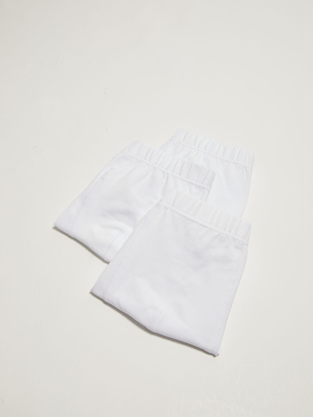 Beyaz Standart Kalıp Pamuklu Esnek Erkek Boxer 3'lü-1