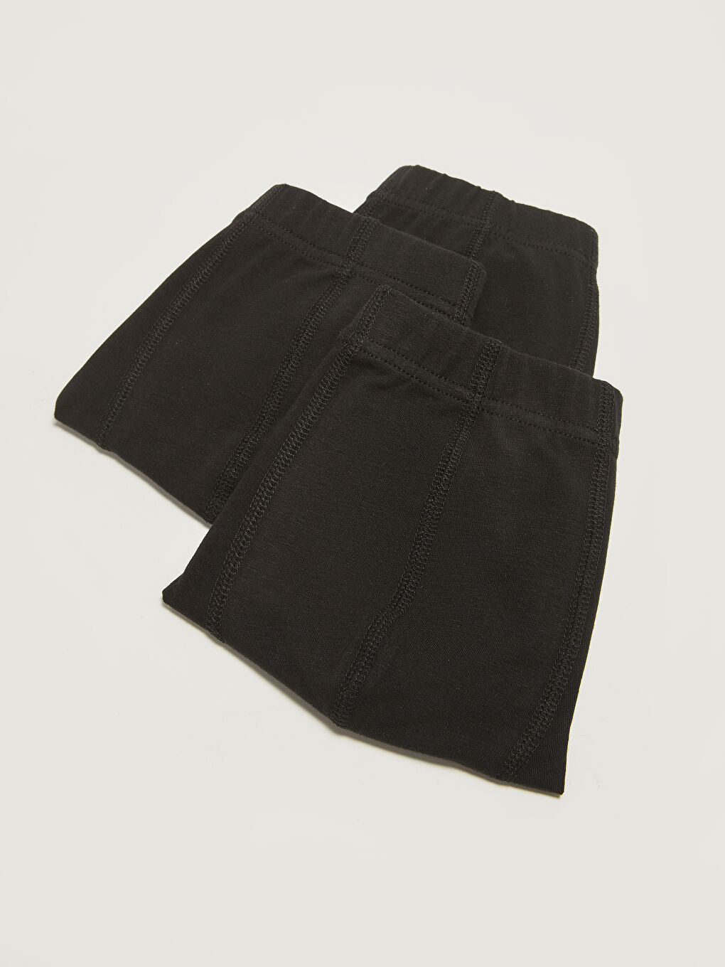 Siyah Standart Kalıp Pamuklu Esnek Erkek Boxer 3'lü-4