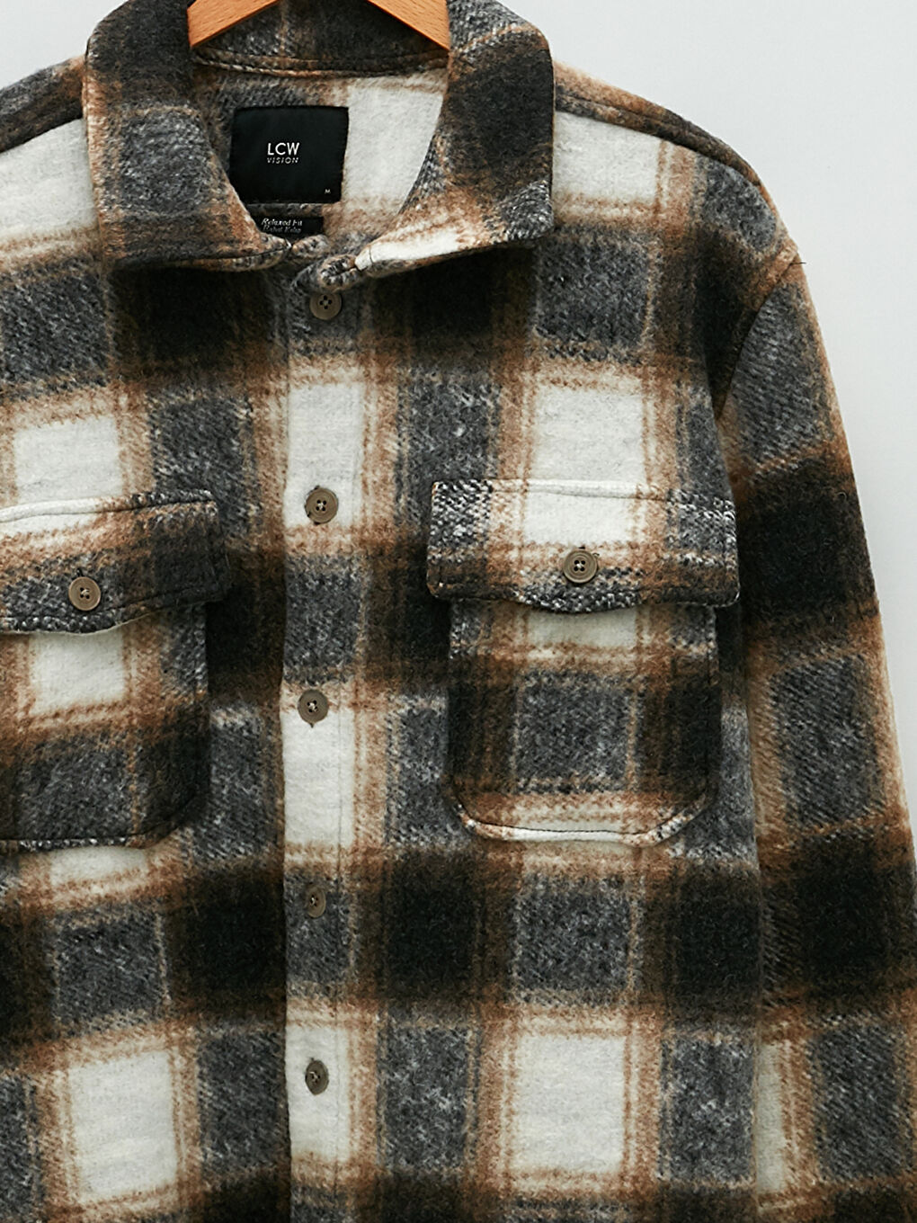 LCW Vision Locker Sitz Langarm Karo Herren Holzfäller Hemdjacke -W15338Z8-LKQ